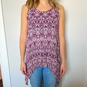 Flowy purple tank top